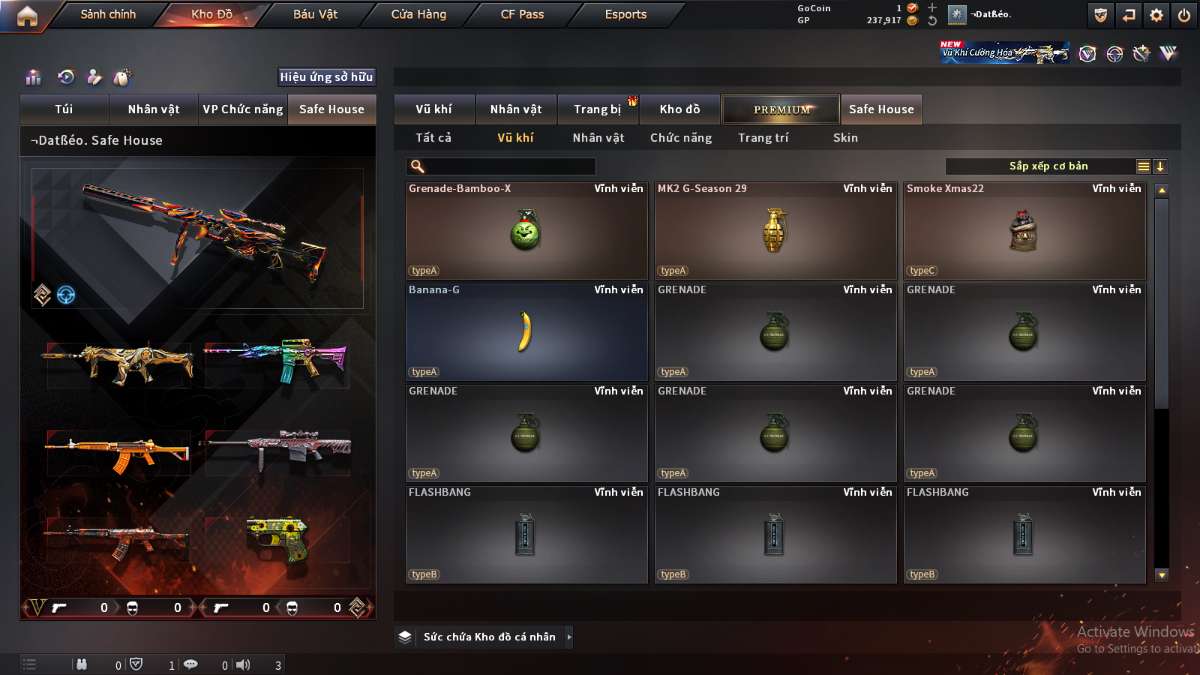 shop acc cf uy tin gia re